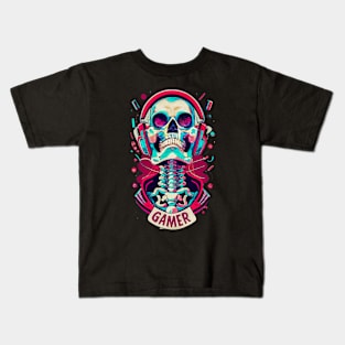 Gamer Skull Kids T-Shirt